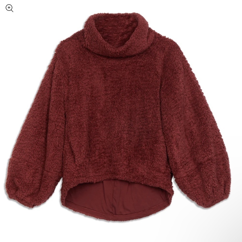 Lululemon | Warm Restore Sherpa Teddy Pullover Hoodie In Savannah | M / L